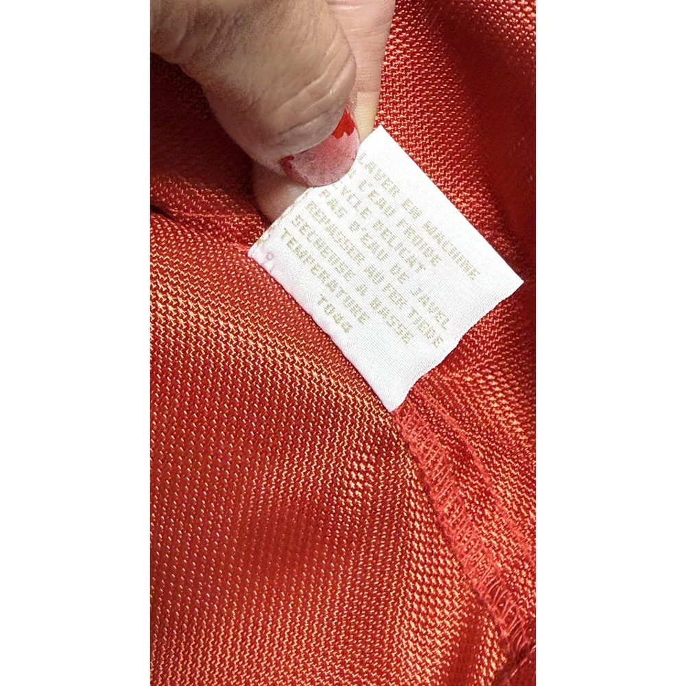 Liz Claiborne Jacket Womens Large Red Nylon Windbreaker Mesh Lined Zip Pockets - Picture 10 of 12